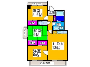 メゾンアザレアの物件間取画像